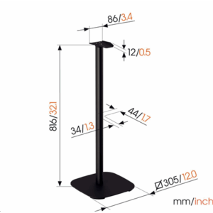 Vogels Floor stand | SFS 4133 Sonos speaker stand for Era 300 | Maximum weight (capacity) 4.5 kg | Black - Image 3
