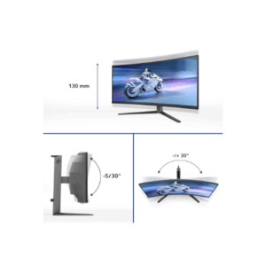 Philips | 34M2C6500/00 Evnia 6000 | 34 " | LED | WQHD | 21:9 | 175 Hz | 0.03 ms | 3440 x 1440 pixels | HDMI ports quantity 2 - Image 40