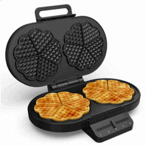 Princess Waffle Maker | 132384 | 1200 W | Number of pastry 10 | Heart shaped | Black - Image 4