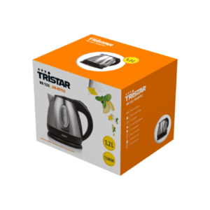 Tristar | Jug Kettle | WK-1323 | Standard | 1500 W | 1.2 L | Stainless steel | 360° rotational base | Silver - Image 9