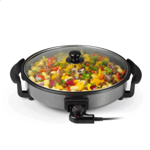 Tristar | Multifunctional grill pan | PZ-2964 | Diameter 40 cm | Grill | 1500 W | Lid included | Fixed handle | Black - Image 2