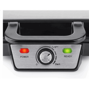 Tristar | Waffle maker | WF-2195 | 1000 W | Number of pastry 2 | Belgium | Black - Image 2