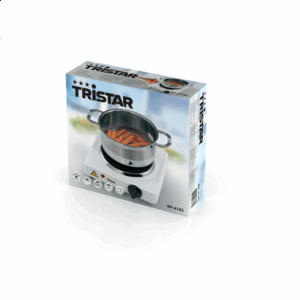 Tristar | Free standing table hob | KP-6185 | Number of burners/cooking zones 1 | Rotary | Black, White | Electric - Image 5