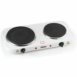 Tristar | Free standing table hob | KP-6245 | Number of burners/cooking zones 2 | Rotary | White | Electric - Image 2