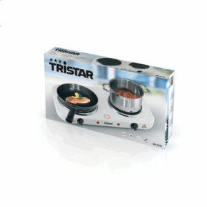 Tristar | Free standing table hob | KP-6245 | Number of burners/cooking zones 2 | Rotary | White | Electric - Image 9