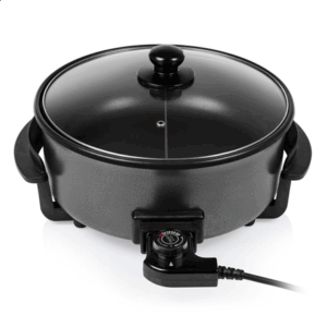 Tristar | Multifunctional grill pan XL | PZ-9135 | Diameter 30 cm | Grill | 1500 W | Lid included | Fixed handle | Black - Image 3