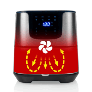 Princess | Digital Aerofryer Deluxe XXL | 182060 | Power 1700 W | Capacity 5.5 L | Black/Stainless Steel - Image 6