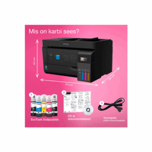 Epson | Multifunctional printer | EcoTank L5590 | Inkjet | Colour | Inkjet Multifunctional Printer | A4 | Wi-Fi | Black - Image 27