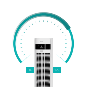 Duux Fan | Elevate | Tower Fan | White | Diameter 29 cm | Number of speeds 12 | Oscillation | 4-40 W - Image 9