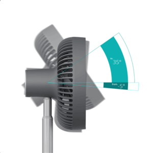 Duux Fan | Rize Flex | Stand Fan | Grey | Diameter 21 cm | Number of speeds 4 | Oscillation | 10 W - Image 10