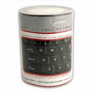 KEYBOARD FLEXIBLE USB ENG/BLACK KB-109F-B GEMBIRD - Image 3