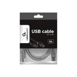 Cablexpert CCP-USB2-AMBM-6G USB 2.0 A-plug B-plug 6ft cable, grey color | Cablexpert | CCP-USB2-AMBM-6G | USB 2.0 A-plug B-plug 6ft cable - Image 5