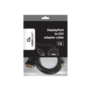 Gembird CC-DPM-DVIM-6 vaizdo kabelio adapteris 1,8 m DisplayPort DVI Juoda - Image 10