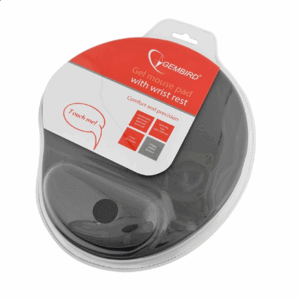 Gembird | MP-GEL-GR Gel mouse pad with wrist support, grey Comfortable | Gel mouse pad | Grey - Image 2