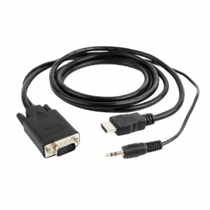 Gembird A-HDMI-VGA-03-6 vaizdo kabelio adapteris 1,8 m HDMI A tipo (standartinis) VGA (D-Sub) + 3.5mm Juoda - Image 3