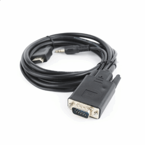 Gembird A-HDMI-VGA-03-6 vaizdo kabelio adapteris 1,8 m HDMI A tipo (standartinis) VGA (D-Sub) + 3.5mm Juoda - Image 4