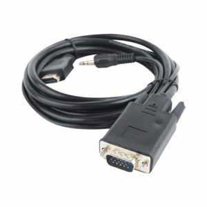 Gembird A-HDMI-VGA-03-6 vaizdo kabelio adapteris 1,8 m HDMI A tipo (standartinis) VGA (D-Sub) + 3.5mm Juoda - Image 6