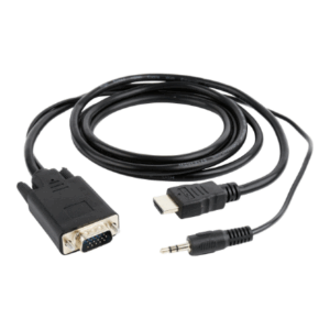 Gembird A-HDMI-VGA-03-6 vaizdo kabelio adapteris 1,8 m HDMI A tipo (standartinis) VGA (D-Sub) + 3.5mm Juoda - Image 8