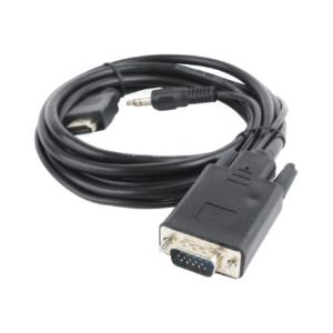 Gembird A-HDMI-VGA-03-6 vaizdo kabelio adapteris 1,8 m HDMI A tipo (standartinis) VGA (D-Sub) + 3.5mm Juoda - Image 9