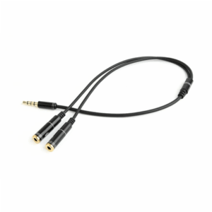 Gembird !Adapter audio microphon 3.5mm mini Jack/4PIN/0. garso kabelis 0,2 m 2 x 3.5mm Juoda - Image 4
