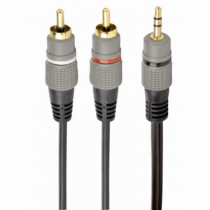 CABLE AUDIO 3.5MM TO 2RCA 1.5M/GOLD CCA-352-1.5M GEMBIRD - Image 2