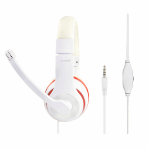 Gembird | Stereo Headset | MHS 03 WTRD | 3.5 mm | White with Red Ring | Headset - Image 2
