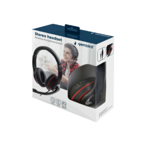 Gembird | Stereo headset | MHS-03-BKRD | On-Ear | Built-in microphone | 3.5 mm - Image 5