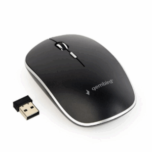 Gembird | Silent Wireless Optical Mouse | MUSW-4BS-01 | Optical mouse | USB | Black - Image 4