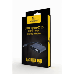 Cablexpert | USB Type-C to HDMI and VGA display adapter | A-USB3C-HDMIVGA-01 | USB Type-C - Image 3