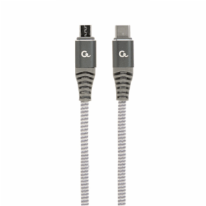 Cablexpert | Premium cotton braided USB Type-C to micro-USB charging and data cable, 1.5 m | CC-USB2B-CMMBM-1.5M - Image 2