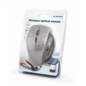 Gembird | Wireless Optical mouse | MUSW-6B-02-BG | Optical mouse | USB | Black-Spacegrey - Image 4
