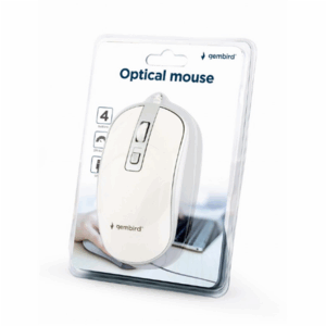 Pelė USB OPTICAL WHITE/SILVER/MUS-4B-06-WS GEMBIRD - Image 4
