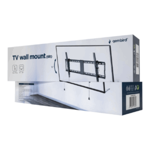 Gembird | Wall mount | WM-90T-01 | Tilt | 43-90 " | Maximum weight (capacity) 70 kg | Black - Image 3