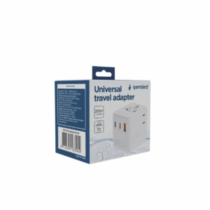Gembird Universal travel power adapter | TPA-1A2C20-01-W | 20 W | Travel Adapter - Image 2