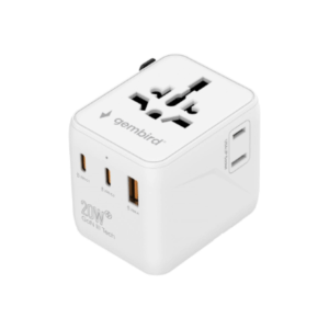 Gembird Universal travel power adapter | TPA-1A2C20-01-W | 20 W | Travel Adapter - Image 7