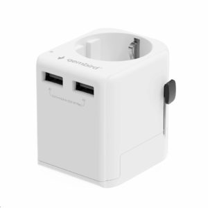 POWER ADAPTER EU TO UNIV. 12W/WHT TPA-EU2A12-01-W GEMBIRD - Image 2