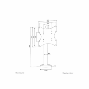 Neomounts Desk Mount | DS42-430BL12 TV stand | Swivel | 23-43 " | Maximum weight (capacity) 50 kg | Black - Image 28