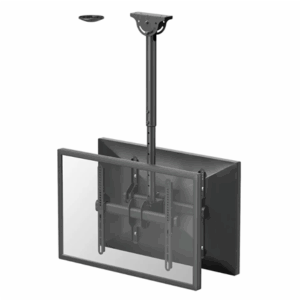 Neomounts NM-C440DBLACK Dual monitor/TV mount ceiling | Adjustable Height, Rotate, Tilt, Swivel | 32-60 " | Maximum weight (capacity) 45 kg | Black