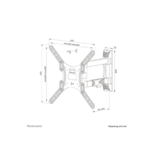 Neomounts Wall mount | WL40-550BL14 TV mount wall | Rotate, Tilt, Swivel | 32-55 " | Maximum weight (capacity) 35 kg | Black - Image 19