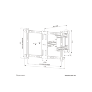 Neomounts Wall mount | WL40S-850BL16 TV mount wall | Full motion, Tilt, Swivel | 40-70 " | Maximum weight (capacity) 45 kg | Black - Image 21