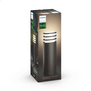 Philips Hue Lucca Outdoor Pedestal Lantern | E27 | 9 W | Warm white - Image 5