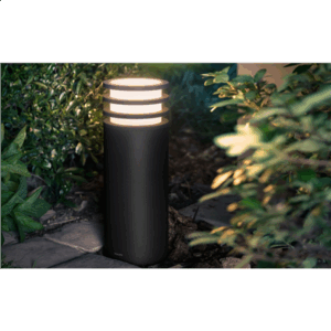 Philips Hue Lucca Outdoor Pedestal Lantern | E27 | 9 W | Warm white - Image 6