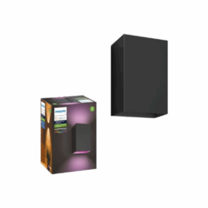 Philips Hue WCA Resonate Outdoor Wall Lantern, Black | 8 W | 2000-6500 Hue White Colour Ambiance - Image 8