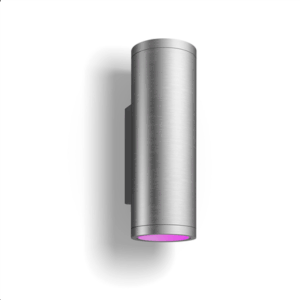 Philips Hue WCA Appear Outdoor Wall Lantern, Inox | 8 W | 2000-6500 Hue White Colour Ambiance - Image 2