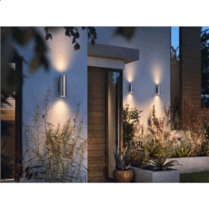 Philips Hue WCA Appear Outdoor Wall Lantern, Inox | 8 W | 2000-6500 Hue White Colour Ambiance - Image 9