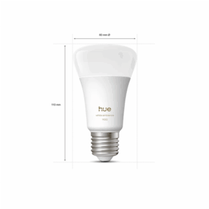 Philips Hue WA 1100 A60 2P EU | E27 | 8.1 W | Warm to cool white light | Bluetooth and Zigbee - Image 4