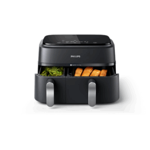 Philips Dual Basket Airfryer | NA351/00 3000 Series | Power 2750 W | Capacity 9 L | Rapid Air technology | Black - Image 4