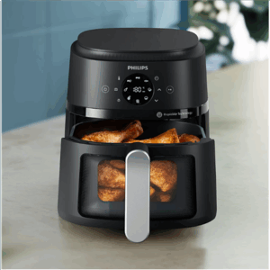 Philips Airfryer | NA221/00 2000 series | Power 1500 W | Capacity 4.2 L | Rapid Air technology | Black/Silver - Image 7