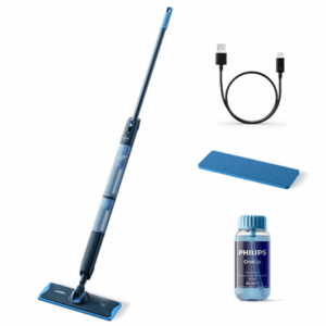 Philips | Electric Mop | XV5113/01 OneUp 5000 Series | Cordless operating | Operating time (max) 70 min | Blue/Black