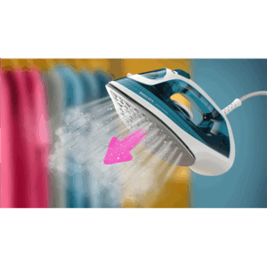 Philips Steam Iron | DST2020/90 2000 series | Steam Iron | 2000 W | Water tank capacity 250 ml | Continuous steam 25 g/min | Steam boost performance 110 g/min | Blue/White - Image 3